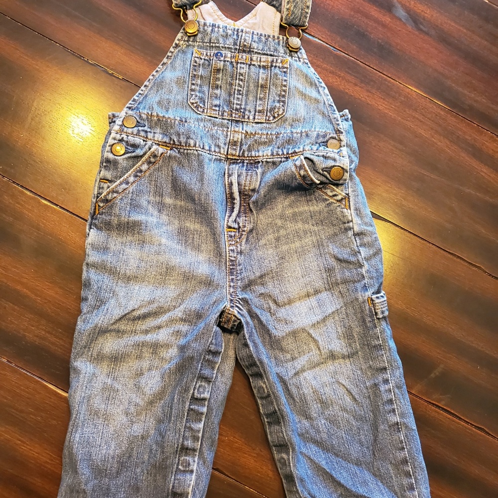 blue jean overalls